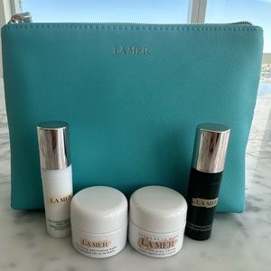 LA MER New 5 Piece Travel Gift Set Moisturizing Cream, Mask, Serum & Emulsion